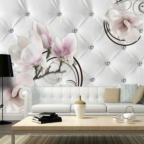 artgeist Fototapete Flower Luxury rosa/weiß Gr. 100 x 70 günstig online kaufen