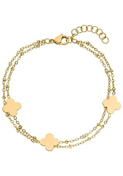 JOBO Armband Blume, aus Edelstahl goldfarben 21 cm günstig online kaufen