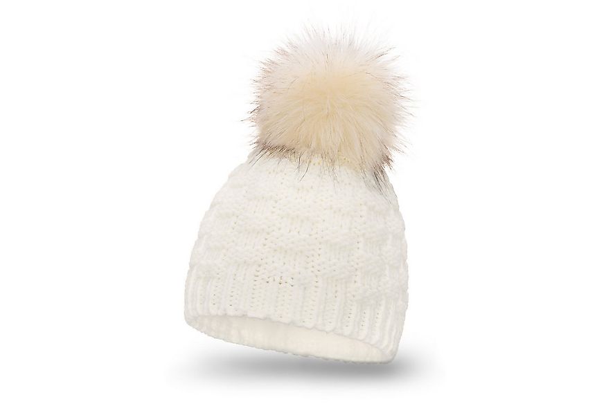 WITORU Bommelmütze Warme Damen Mütze / Wintermütze / Bommelmütze / Strickmü günstig online kaufen