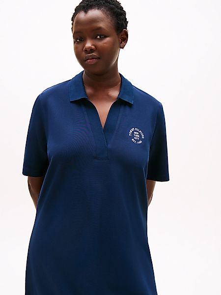 Tommy Hilfiger Curve Polokleid CRV OPEN-NK günstig online kaufen