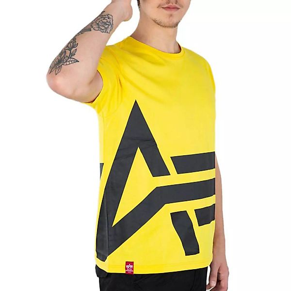 Alpha Industries Side Logo Kurzärmeliges T-shirt XL Empire Yellow günstig online kaufen