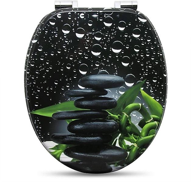 Woltu WC-Sitz (1-St), mit Absenkautomatik, MDF Holzkern, Softclose Scharnie günstig online kaufen