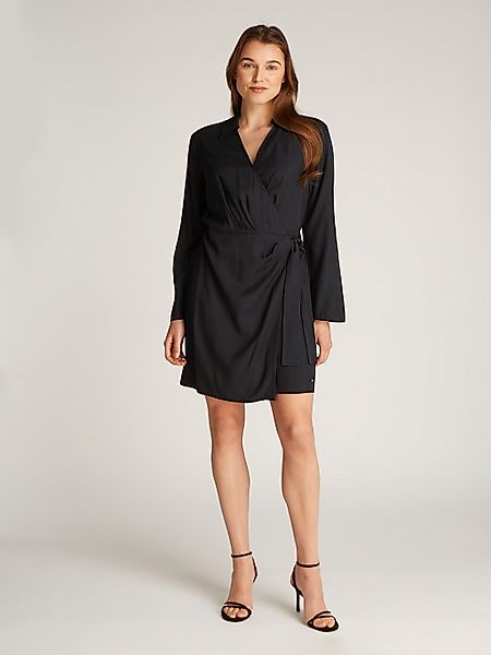 Tommy Hilfiger Wickelkleid FLUID VIS LS günstig online kaufen