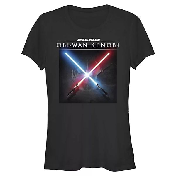 Star Wars - Obi-Wan Kenobi - Logo Light Saber Clash - Frauen T-Shirt günstig online kaufen