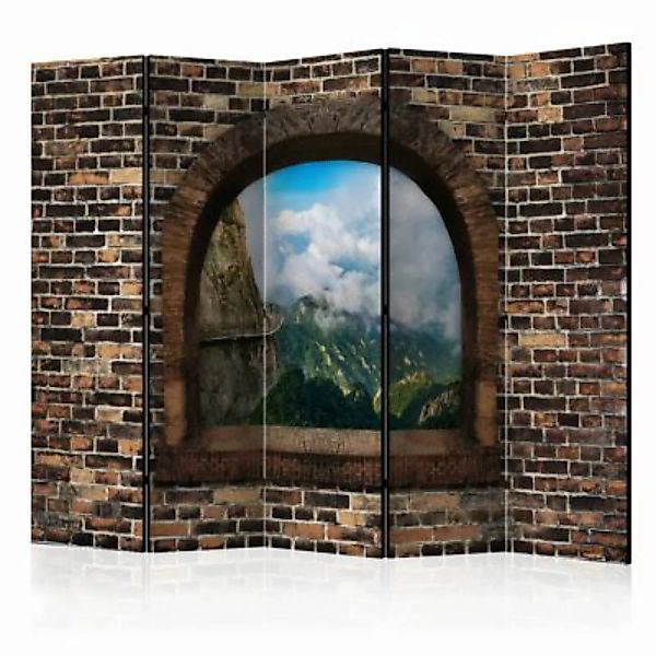 artgeist Paravent Stony Window: Mountains II [Room Dividers] mehrfarbig Gr. günstig online kaufen