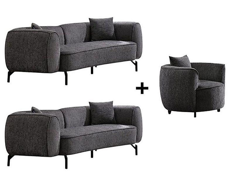 BENEDO MÖBEL Polstergarnitur Paula Sofa Handarbeit Massivholz Hochwertiger günstig online kaufen