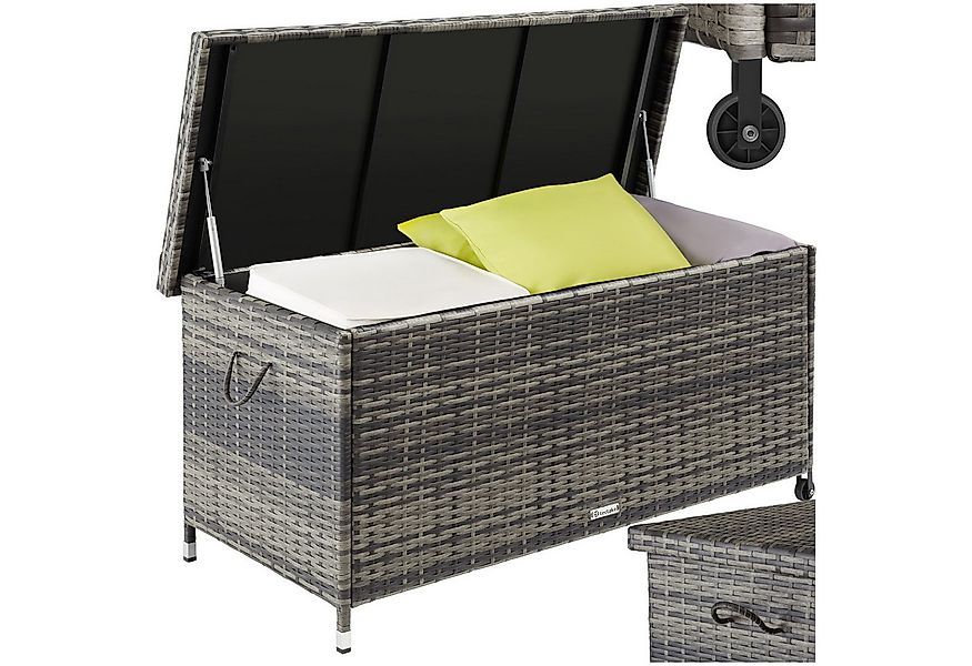 tectake Gartenbox Auflagenbox (1 St., Volumen: 270 L), 270 l, mit Rattangef günstig online kaufen