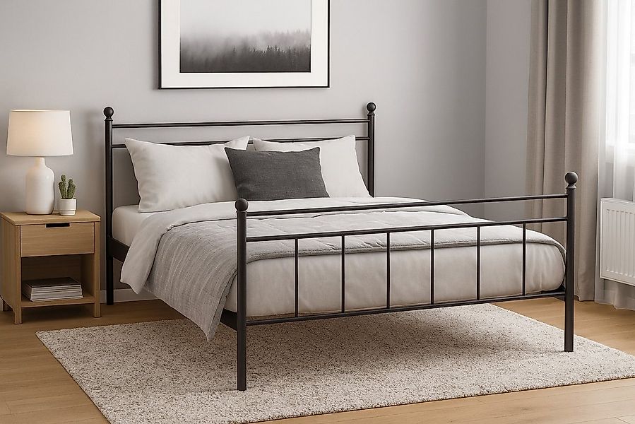 moebel-direkt-online Metallbett Anke Fb. braun, in Breite 90 cm, 140 cm und günstig online kaufen