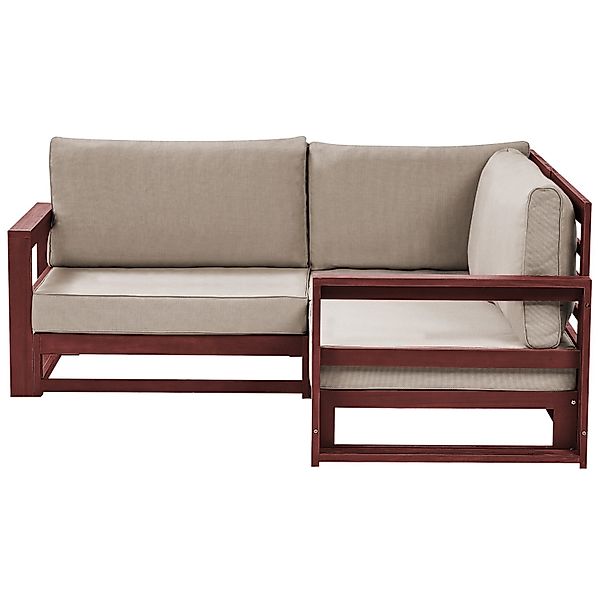 Beliani Gartensofa TIMOR Taupe 167x167x72 günstig online kaufen