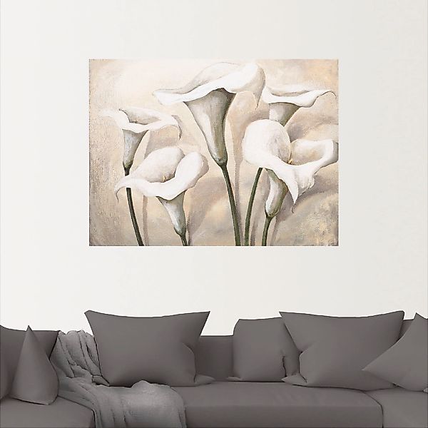 Artland Wandbild "Callas I", Blumen, (1 St.), als Leinwandbild, Poster, Wan günstig online kaufen