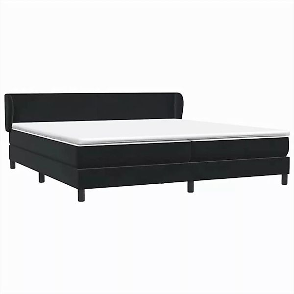 vidaXL Bett Boxspringbett mit Matratzen Schwarz 180x210 cm Samt günstig online kaufen