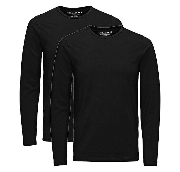 Jack & Jones T-Shirt Jack & Jones Herren Langarmshirt 2er Pack Rundhals Lon günstig online kaufen