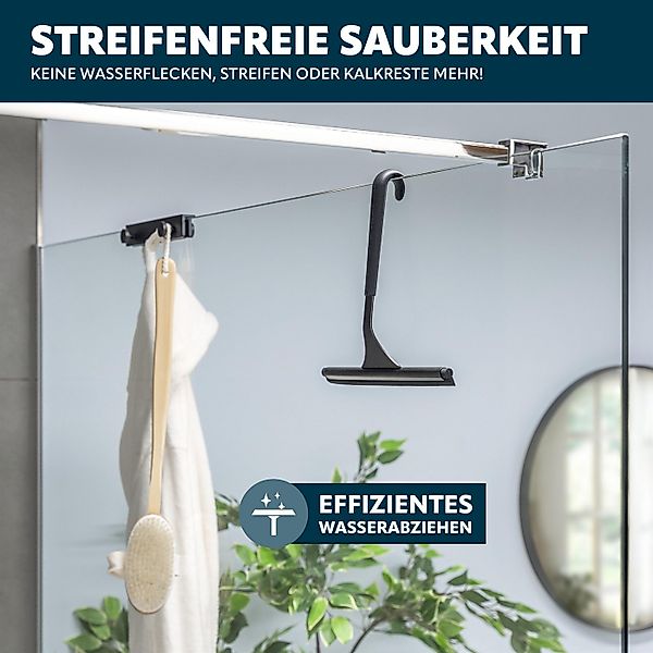 bremermann Duschabzieher Duschabzieher RONDINE aus Edelstahl inkl. Wandhalt günstig online kaufen