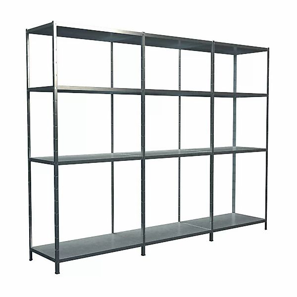 Schulte Steck-Grund- und 2 x Anbauregale 180 cm x 300 cm x 50 cm Verzinkt günstig online kaufen