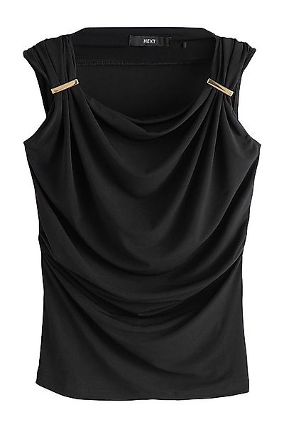 Next Blusentop Ärmelloses, drapiertes Top mit Metalldetails (1-tlg) günstig online kaufen