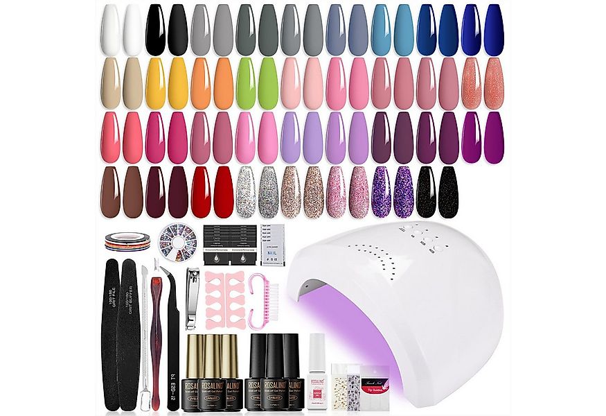 KINSI Lichthärtungsgerät 35 Farben Gel Nagellack Set + UV/LED Lampe – Kompl günstig online kaufen