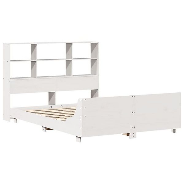 vidaXL Bett Massivholzbett ohne Matratze Weiß 120x190 cm Kiefernholz günstig online kaufen
