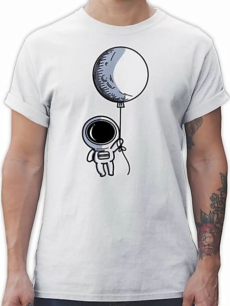 Shirtracer T-Shirt Astronaut mit Luftballon Nerd Geschenke günstig online kaufen