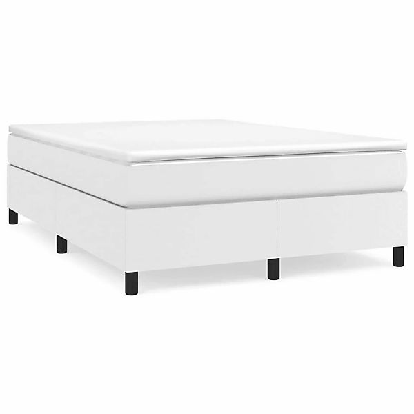 vidaXL Boxspringbett Weiß 140x200 cm Kunstleder1469611 günstig online kaufen