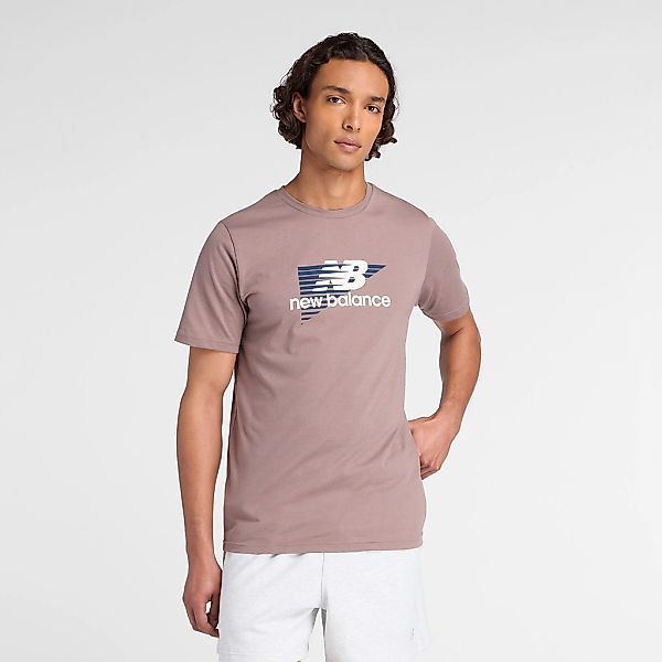 New Balance Trainingsshirt "Heathertech Graphic T-Shirt 1 EARTHHADOW" günstig online kaufen