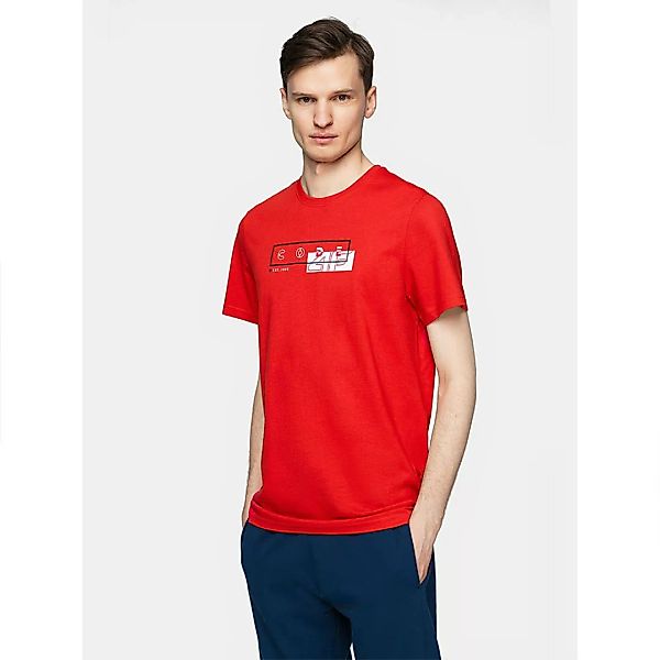 4f Kurzärmeliges T-shirt M Red günstig online kaufen