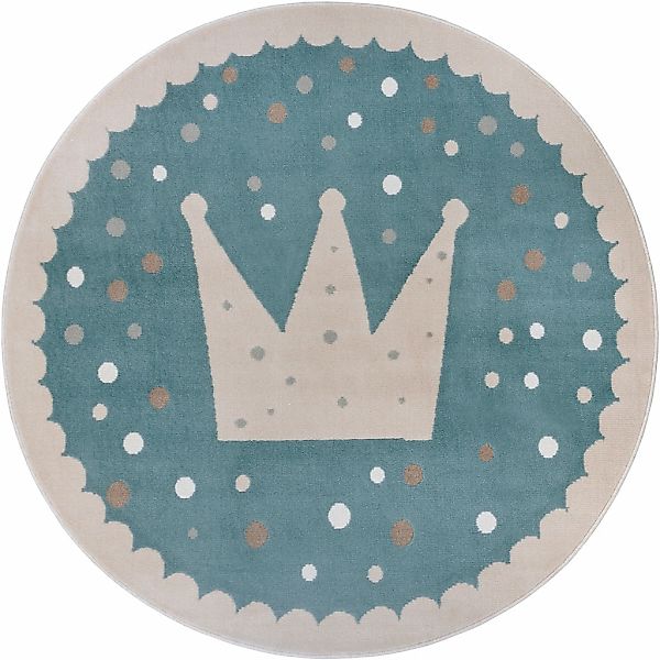 HANSE Home Kinderteppich "Adventures Crown" rund 8 mm Höhe Spielteppich, fe günstig online kaufen