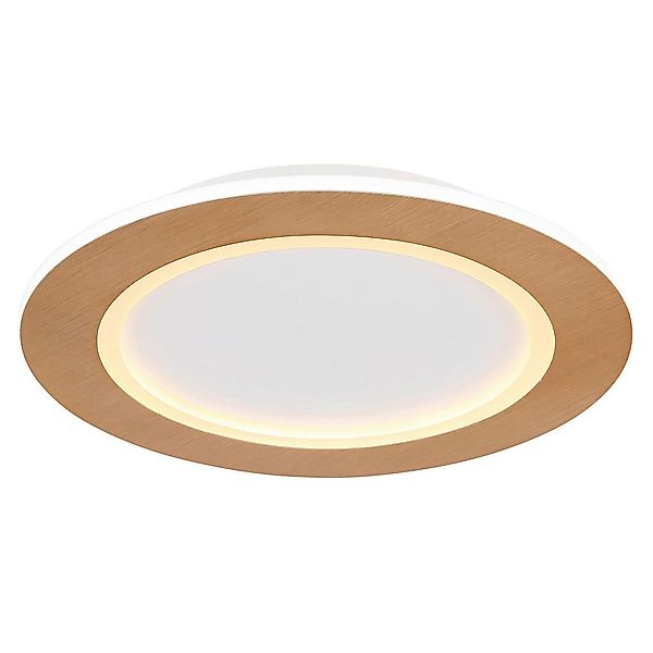 GLOBO LED-Deckenleuchte Opal weiß Acryl Metall H/D: ca. 5x40 cm günstig online kaufen