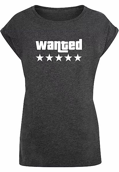 Merchcode T-Shirt "Merchcode Damen Laides Wanted Extended Shoulder Tee", (1 günstig online kaufen