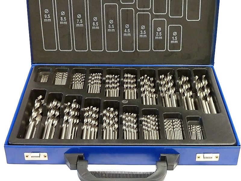PeTools Metallbohrer Bohrer Set 170 tlg. HSS-R (EG) Spiralbohrer Metall Sta günstig online kaufen