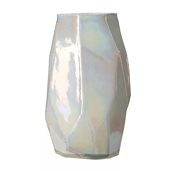 pols potten - Graphic Luster Vase L - weiß/H 40,5cm x Ø 25,5cm günstig online kaufen