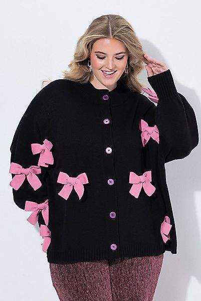 MIAMODA Strickjacke Strickjacke oversized Schleifen weiter Langarm günstig online kaufen