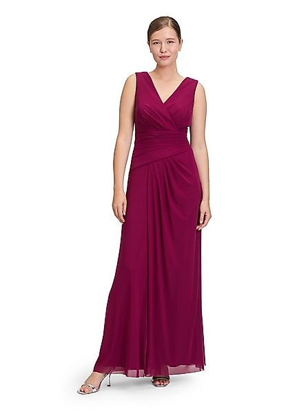 Vera Mont Abendkleid Damen Abendkleid mit V-Ausschnitt Falten günstig online kaufen