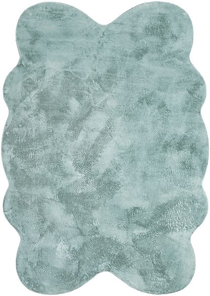 Paco Home Fellteppich »Pelt 640«, fellförmig, 16 mm Höhe, Kunstfell, Uni Fa günstig online kaufen