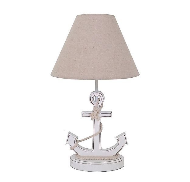 Grafelstein Tischleuchte Tischlampe WHITE ANCHOR weiß beige mit Anker und J günstig online kaufen