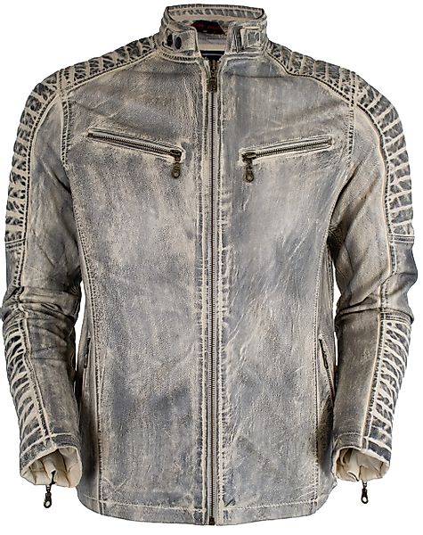 MDM Bikerjacke Herren Lamm Nappa Lederjacke günstig online kaufen