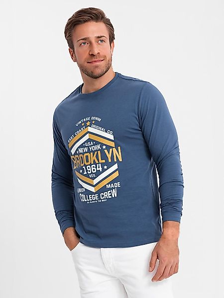 OMBRE Longsleeve Bedrucktes Longsleeve für Herren günstig online kaufen