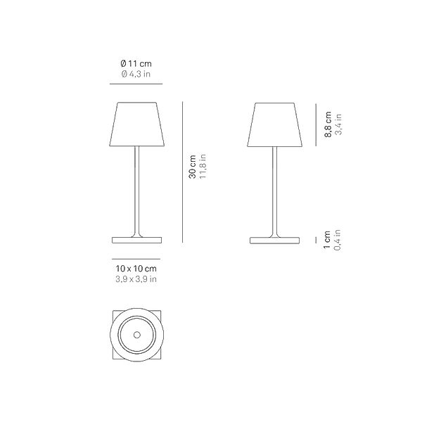 Zafferano LED Tischleuchte Poldina Mini Pro, günstig online kaufen