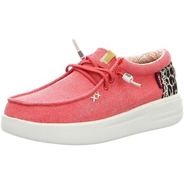 Fusion  Damenschuhe Schnuerschuhe LILY washed canvas scarlet günstig online kaufen