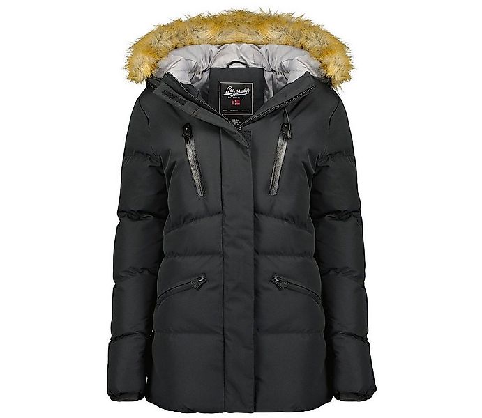 Geo Norway Winterjacke Damen Outdoor Jacke Steppjacke Fellimitat an der Kap günstig online kaufen