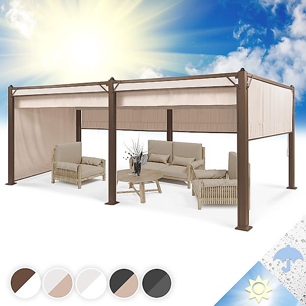 blumfeldt Pavillon Pantheon_Cortina_Rust, (Set), Pergola Terrassenüberdachu günstig online kaufen
