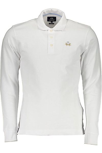 La Martina Poloshirt Elegantes Herren Langarm-Poloshirt in Weiß mit günstig online kaufen