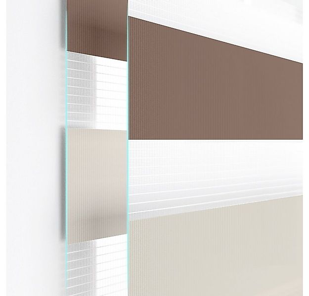Doppelrollo Fensterrollos Ohne Bohren, Vkele, 130cm/160cm, klemmfix,klemmtr günstig online kaufen