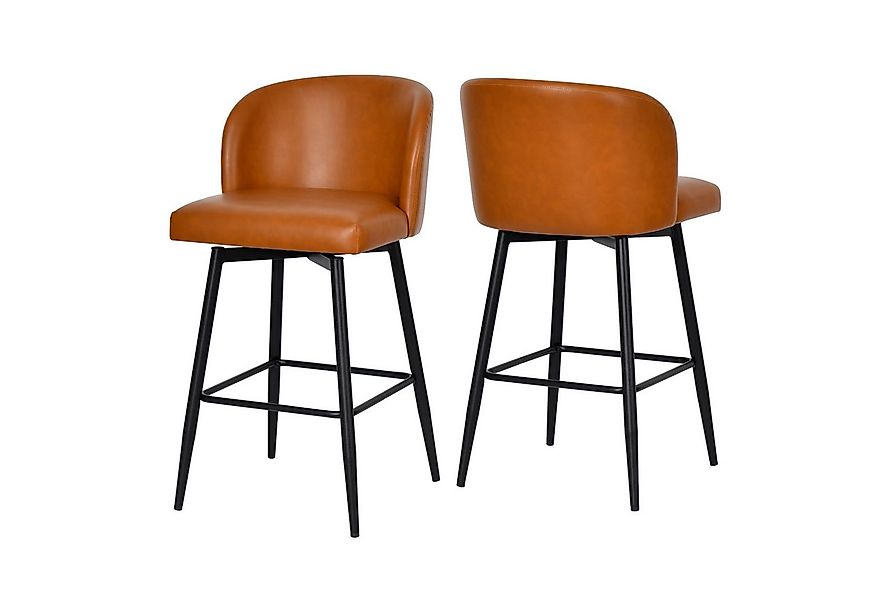 Duhome Barhocker (5489A1), 2er Set, 360° Drehbar, PU Leder günstig online kaufen