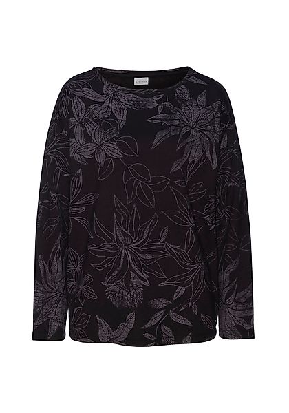 LASCANA Sweatshirt, mit floralem Alloverdruck, Loungewear günstig online kaufen
