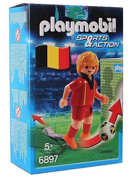 Playmobil® Spielfigur Playmobil Belgien Fußballspieler Figur, (Set, 3-tlg., günstig online kaufen