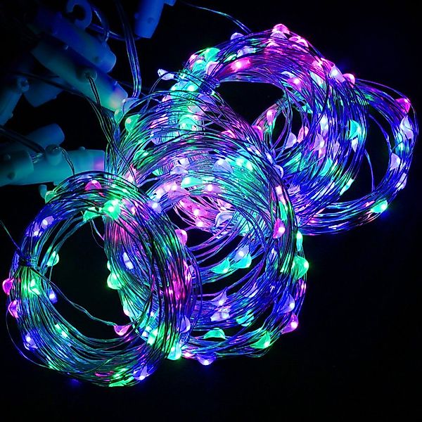 Rosnek LED-Lichtervorhang 300 LED Lichternetz Lichtervorhang günstig online kaufen