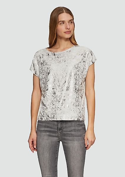 s.Oliver Kurzarmshirt T-Shirt Fließendes T-Shirt aus günstig online kaufen