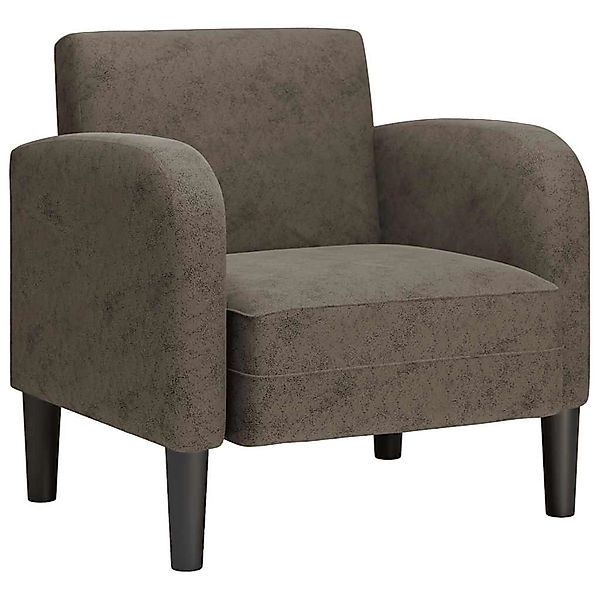 vidaXL Sessel mit Armlehnen Dunkelgrau 54 cm Kunstleder 4100535 günstig online kaufen