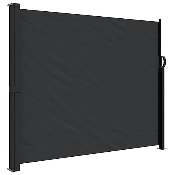 furnicato Seitenmarkise Ausziehbar Schwarz 160x300 cm günstig online kaufen