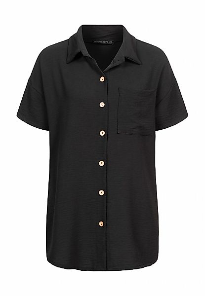 CLOUD 5IVE T-Shirt "CLOUD 5IVE Musselin Kurzarm Hemd mit Knopfleiste und Br günstig online kaufen